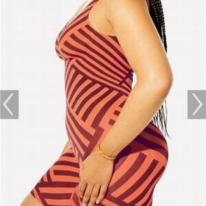 YITTY Striped Bodysuit / Shapewear
